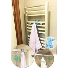 2 Adet Plastik Havlupan Askısı It, Şeffaf, 85MM x 90MM, Banyo Radyatörü Için Pratik Havlu Tutucu