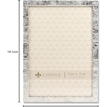 Frames 5 x 7 Gümüş Metal Resim Çerçevesi, Desenli Resim Çerçevesi, Gümüş