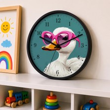 Defka Çocuk Odası Duvar Saati - 30 cm - Ahşap El Yapımı - Sessiz Mekanizma