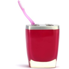 Diş Fırçalık Gri Pembe Poliresin Model