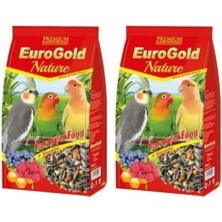 Al-Kar Ticaret Eurogold Ballı ve Meyveli Paraket Kuş Yemi, 750 gr 2li Paket