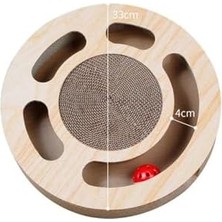Al-Kar Ticaret Yuvarlak Karton Kedi Tırmalama Standı Toplu 33X6 cm