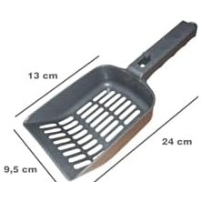 Al-Kar Ticaret Kedi Kumu Küreği, Askı Aparatlı, 24X13X9.5 Cm, Plastik Temizleme Küreği, Çeşitli Renkler 1 Adet