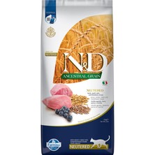 Al-Kar Ticaret N&d Ancestral Grain Kuzulu Yaban Mersinli Düşük Tahıllı Kısırlaştırılmış Kedi Maması 10 kg