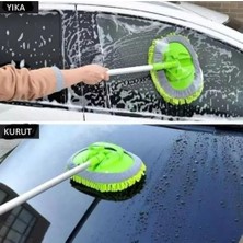 Al-Kar Ticaret Araba Yıkama Fırçası,araba Mopu, Paspas Temizleme Aleti Uzun Saplı Yıkama Detaylandırma Fırçası,mikrofiber Temizleme Aleti Seti Fırça Silgi Için Arabalar Araç Için Çiziksiz Temizleme Seti