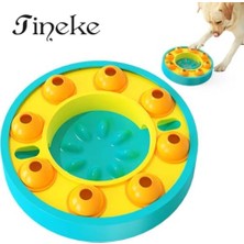 Al-Kar Ticaret Tineke Köpek ve Kedi Için Zeka Geliştirici Yavaş Besleme Oyuncağı – Eğlenceli ve Sağlıklı Beslenme Turkuaz