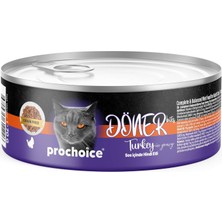 Al-Kar Ticaret Prochoice Döner Turkey, Sos Içinde Hindi Etli Tam & Dengeli Yetişkin Kedi Maması 70 gr x 12 Adet
