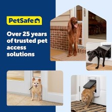 Al-Kar Ticaret Petsafe Iç 4 Yönlü Kilitleme Kedi Kapısı, Beyaz