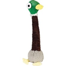 Al-Kar Ticaret Köpek Oyuncağı Ördek, Peluş, Kahverengi/gri, 40X14,5X6,5CM