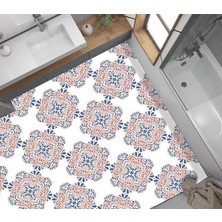Al-Kar Ticaret Yer Kaplama Zemin Kaplama Folyosu 65X130 cm Blue And Orange