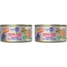 Al-Kar Ticaret Supreme Cat Purrfect Tiftiklenmiş Tavuk Göğsü ve Somonlu Konserve Kedi Maması 70 gr (2 Paketi)
