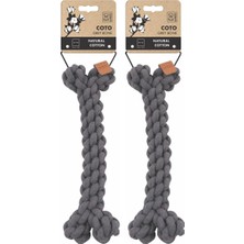 Al-Kar Ticaret Coto Grey Bone 30CM Örgü Kemik Oyuncak (2 Paketi)