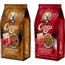 Al-Kar Ticaret Cango Yetişkin Köpek Maması, Kuzu Etli Pirinçli ve Biftekli, 10 Kg, 2'li Karma Paket