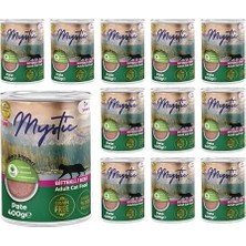 Al-Kar Ticaret Mystic Yetişkin Kedi Biftekli Pate 400 gr x 12 Adet