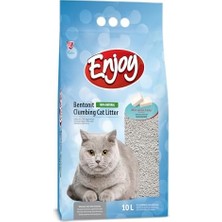 Al-Kar Ticaret Enjoy Bentonit Ince Taneli Kedi Kumu 10 Lt (Marsilya Sabunlu) (3 Paketi)