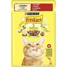 Al-Kar Ticaret Friskies Sığır Etli Yetişkin Kediler Için Tam Yaş Kedi Maması (26 x 85 Gr)