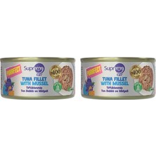 Al-Kar Ticaret Supreme Cat Purrfect Tiftiklenmiş Ton Balıklı ve Midyeli Konserve Kedi Maması 70 gr (2 Paketi)