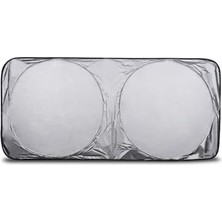 Mabelme 142X67 cm Araç Ön Cam Güneşlik Araç Ön Cam Koruyucu Araç Perdesi Araç Güneşlik Koruyucu Branda