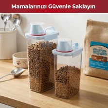 Al-Kar Ticaret Gobypet 2’li Büyük Boy Saklama Kabı – Ölçekli Kapak, Sızdırmaz Mama ve Yem Için Çok Amaçlı Set