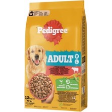 Al-Kar Ticaret Pedigree Sığır Etli ve Sebzeli Yetişkin Köpek Maması 12 kg