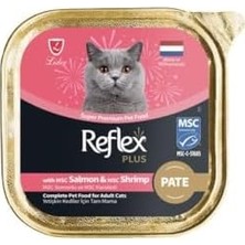 Al-Kar Ticaret Reflex Plus Pate Somonlu ve Karidesli Kedi Konservesi 85 gr