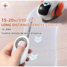 Al-Kar Ticaret "otomatik Kedi Oyuncağı – Akıllı Hareketli Elektronik Oyuncak, Dokunmatik Aktivasyonlu, Kuyruklu ve Işıklı, Evcil Hayvanlar Için Eğlenceli Oyuncak"