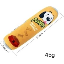 Al-Kar Ticaret Tineke Puggles Dayanıklı Sesli Köpek Oyuncağı 1 Adet (Orange)