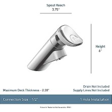 Mabelme Ticari M-Press Krom Tek Montajlı Banyo Bataryası, 0,5-Gpm, 8894