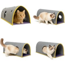 Al-Kar Ticaret Bypet Cathide Kedi Oyun ve Saklanma Tüneli 100 cm Büyük Boy Cathide (2 Paketi)