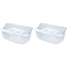 Al-Kar Ticaret Kuş Yemlikleri, 10 cm Izgaralı Mamalık, Şeffaf x 36 Adet (2 Paketi)