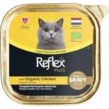 Al-Kar Ticaret Reflex Plus Organik Tavuklu Soslu Parçalar Yetişkin Kedi Maması 85 gr