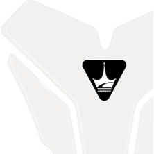 Al-Kar Ticaret Tank Pad | Triumph ile Uyumlu | Kaydırmaz ve Dayanıklı Karbon | Motosiklet Tank Pad | GT09 (Şeffaf - Transparan)