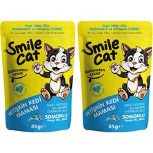 Al-Kar Ticaret Smile Cat Pouch 85 gr Kedi Somonlu (2 Paketi)