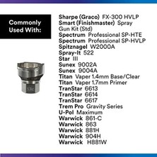 Al-Kar Ticaret 3m 26003 Pps 2.0 Püskürtme Tabancası Adaptörü 16 mm Dişi, 1,5 mm Dişli, 1 Paket