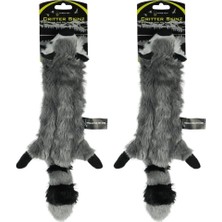 Al-Kar Ticaret Hyper Pet Critter Skinz Rakun Peluş Köpek Oyuncağı, Squeaker, Medium (2 Paketi)
