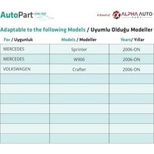 Al-Kar Ticaret Innovareauto Sprinter W906 ile Uyumlu Ön Sağ Cam Açma Düğme Kapağı