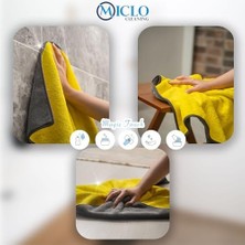 Al-Kar Ticaret Cleanıng | 750 Gsm Çift Taraflı Ultra Emici Otomobil, Araba, Kaporta Torpido Kurulama Bezi | 50X70CM | Boy | Sarı