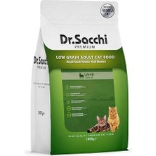 Al-Kar Ticaret Dr.sacchi Premium Düşük Tahıllı Kuzu Etli Yetişkin Kedi Maması 1 kg