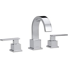 Mabelme 3553LF Vero Iki Kulplu Breitgefaechert Banyo Musluk, Krom