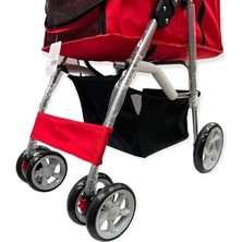 Al-Kar Ticaret Pawise Köpek Arabası Kırmızı 68X46X100 cm