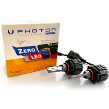 Mabelme Photon Ampul Zero Hb3 9005 / Hb4 9006 Xtreme Yellow Fansız LED 12V-24V Headlight Pht ZR3725 Xy