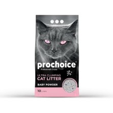 Al-Kar Ticaret Prochoice Kedi Kumu, Bebek Pudrası Parfümlü Bentonit,10 Lt