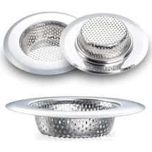 Mabelme Paslanmaz Çelik Lavabo Süzgeci, 11.5 Cm, Büyük Boy, Evye Süzgeci, Amerikan Lavabo Süzgeci