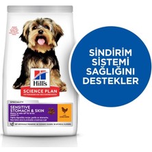 Al-Kar Ticaret Hill's Scıence Plan Hassas Mide & Deri Yetişkin Küçük ve Mini Irk Tavuklu Köpek Maması 1.5 kg