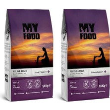 Al-Kar Ticaret Myfood Urinary Support Gurme Yetişkin Kedi Maması 1,5 kg (2 Paketi)