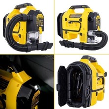 Al-Kar Ticaret SXVI02001 12VOLT/18VOLT 160 Psı Dijital Basınç Göstergeli Lastik & Yatak Şişirme Pompası + Araç Süpürgesi + LED Lamba (Akü Dahil Değildir)
