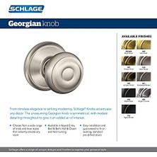 Mabelme F40VGEO716 Gürcü Gizlilik Topuzu, Eskitilmiş Bronz