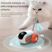Al-Kar Ticaret 2 Modlu Akıllı Kedi Oyuncağı – Otomatik ve Uzaktan Kumandalı Sessiz Oyuncak Araba | Interaktif Egzersiz, Eğitim ve Eğlence Için | Kediler ve Küçük Köpekler Için Evcil Hayvan Oyuncağı