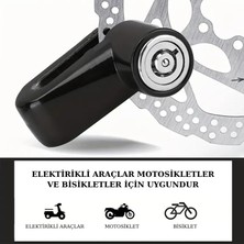 Al-Kar Ticaret Motosiklet Disk Fren Kilidi Dağ Bisiklet Anahtarlı Kilit Alaşım Dövme Çelik