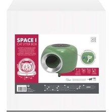 Al-Kar Ticaret Space 1 Kapalı Kedi Tuvaleti Green 57X55X44CM